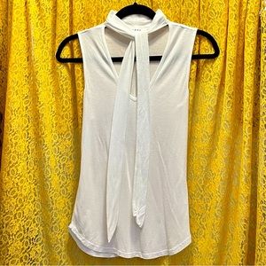 Frame tie-neck sleeveless top